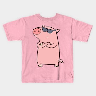 Cancel Pig is not impressed Kids T-Shirt